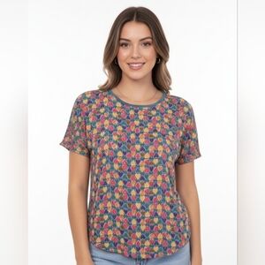 Dorothy Schoelen Platinum Vintage Sweetheart 🤎 Designer Blouse Size‎ M